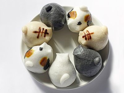 ねこ饅頭です。 ねこ薯蕷饅頭 | 東京都練馬区大泉学園の和菓子 大吾